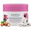 Jean & Len maschera capelli riparazione profonda olio di cocco e macadamia, per capelli molto danneggiati, contrasta la rottura, profumo cocco e macadamia, senza parabeni e siliconi, vegano, 250 ml
