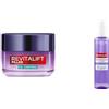 L'Oréal Paris Routine Anti-Lucidità con Crema Revitalift Filler Oil Control, Per Pelli Miste e Grasse, Controllo del Sebo per 8H, Con Acido Ialuronico e Acido Salicilico + Siero Detergente Levigante