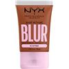 NYX Professional Makeup Fondotinta Effetto Blur, Con Coprenza Media, Finish Matte, Con Niacinamide, Matcha e Glicerina, Fino a 12 Ore d'Idratazione, Bare With Me Blur, Tonalità: Nutmeg, 30 ml