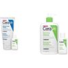 CeraVe Crema Idratante Viso e Corpo per Pelle Secca, con Acido Ialuronico 177ml + Travel Size Detergente Idratante 20ml & Detergente Idratante Viso e Corpo, per Pelle da Normale a Secca