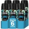 Axe Aqua Bergamot - Confezione di risparmio deodorante spray per uomo, fragranza Premium, 6 x 150 ml