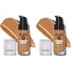 Revlon ColorStay, Fondotinta per Pelle Normale e Secca, con Protezione Solare SPF 20, Formula Duratura, Oil Free (30ml), 330 Natural Tan (Confezione da 2)
