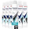 Rexona Deodorante da donna spray antitraspirante 72H invisibile Aqua 200ml Set di 6