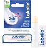 Labello Med Repair - Matita per la cura delle labbra, senza olio minerale, con SPF 15 e vitamina E, per labbra fragili, balsamo per labbra con burro di karitè e oli naturali (4,8 g)