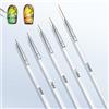 OOTDAY Fine Liner - Pennello per nail art, per nail art, per nail art, per linee sottili, piccoli dettagli, disegno delicato, 5 pezzi, 5/7/9/11/20 mm