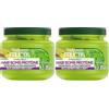 Garnier Fructis Maschera Ultra Idratante, Per Capelli da Mossi a Ricci, Anti-Crespo, Per una Chioma Morbida e Luminosa, Hydra Ricci, 320 ml (Confezione da 2)