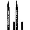 deBBY, 100% precision EYELINER PEN DUAL TIP, Eyeliner Nero a Penna con Doppia Punta, Pigmenti Intensi, Linee Spesse e Sottili, Lunga Durata, Oftalmologicamente Testato, Senza Parabeni