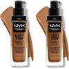 NYX Professional Makeup Fondotinta, Can't Stop Won't Stop Full Coverage Foundation, Lunga tenuta, Waterproof, Finish Matte, Tonalità: Almond (Confezione da 2)