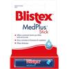 Blistex, MedPlus Balsamo Stick per Labbra, Sollievo Immediato per Labbra Screpolate, Secche e Arrossate, Formula Lenitiva con Mentolo e Canfora - In Stick