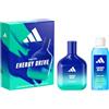 adidas, Cofanetto Regalo Vibes Energy Drive, Eau de Parfum 100ml e Docciaschiuma 100ml