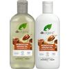 Dr.Organic Dr Organic - Moroccan Argan Oil Shampoo & Conditioner Set with Travel Bag - Women's & Men Skincare - Revitalise, Moisturise & Nourish - Vegan, Cruelty, Paraben & SLS Free - 265 ml & 265 ml - Pacchetto