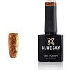 Bluesky Smalto Per Unghie Gel, Bucks Fizz, S18N, Luccichio, Oro, Arancia (Per Lampade Uv E Led) - 10 Ml