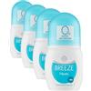 Breeze Deodorante Roll-On Neutro, 50ml (Confezione da 4)