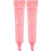 Essence Cosmetics The Super Peptide Glossy Lip Treatment, Levigante, con Vitamine, Curativo, Lucida, 10 ml (Confezione da 2)