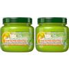 Garnier Maschera per capelli fortificante Fructis Smooth & Brilliant che leviga e nutre, con cheratina vegetale liquida e olio di argan - 320 ml (Confezione da 2)