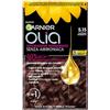 Garnier Olia Tinta Capelli, Colorazione Permanente Senza Ammoniaca, Fragranza Delicata, Copre il 100% dei Capelli Bianchi, Con Oli di Fiore di Origine Naturale, Formula Vegana, Colore Castano Fondente