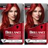 Brillance Schwarzkopf Brillance - colorazione permanente - Rosso Kashmir 842 (Confezione da 2)