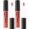 deBBY, kissME LIPGLOSS VOLUME EFFECT, Gloss Labbra con Acido Ialuronico Idratante, Effetto Volumizzante Naturale, Finish Extra Luminoso senza Appiccicare, Colore 08 Salmon Rose (Confezione da 2)