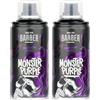barber marmara lacca colorata per parrucchieri - 150ml - lacca colorata per capelli per acconciature carnevale, Halloween e feste a tema - tinture per capelli lavabili - Color Spray (Monster Purple)