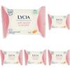 Lycia - Salviette Struccanti per Pelli Secche e Sensibili, Salviette Struccanti per Viso e Occhi, con Latte D'Avena, in tessuto 100% naturale, 20 pezzi (Confezione da 5)