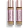Revolution Beauty London Revolution Conceal & Define Foundation, Fondotinta Liquido a Lunga Tenuta con Finitura Opaca, Vegan & Cruelty-Free, 23ml, F12 (Confezione da 2)