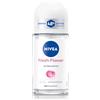 NIVEA Deodorante Roll on Fresh Flower 50 ml, Deodorante donna per una protezione 48h, Deo roll-on antitraspirante e antibatterico, Profumo floreale, Senza alluminio e alcool, Tutti i tipi di pelle