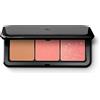 KIKO Milano Multi Finish Trio Blush & Bronzer Palette 01 | Palette Viso Con 1 Bronzer E 2 Fard Dai Finish Mat E Metal