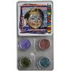 Eulenspiegel - 908044 - Set di motivi glitterati sirena, 4 x 2 g, glitter, carnevale, Halloween, festa a tema