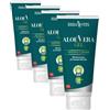 Erba Vita Aloe vera Gel prodotto cosmetico a base di puro gel di Aloe vera per idratare, proteggere e rinfrescare la pelle - 200 ml (Confezione da 4)