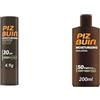 Piz Buin Stick Solare per Labbra Protezione Alta 30SPF con Aloe Vera + Latte Solare 50SPF, Resistente al Sudore e all'Acqua, 200ml