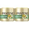 Pantene Pro-V Maschera capelli, Lisci Effetto Seta Protezione Cheratina, fino a 72h di capelli lisci e brillanti in 1 unica applicazione, 500ml (Confezione da 2)