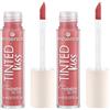 Essence Cosmetics TINTED KISS tinta labbra ad effetto idratante, idratante, lunga durata, risultato immediato, naturale, colore intenso, 4 ml (Confezione da 2)