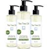 bleu & marine Bretania Gel Detergente Viso Acne, Corpo, Capelli con Tea Tree Olio Gel Doccia micosi unghie piede Shampoo Pidocchi bambini Sapone Anti Acne 3 X 200 ml