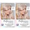 L'Oreal Paris L'Oréal Paris Ondulatore per capelli anti-giallo per biondo freddo e lucentezza intensa, senza ammoniaca, Préférence Le Blonding, Pearly Boost (Confezione da 2)