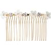 Solida Selection - Pettine a forma di fiore, colore: Oro