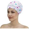 Fashy Cuffia da doccia con fascia larga, con pois colorati