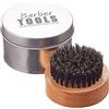 Barber Tools Spazzola per Barba Rotonda con Scatola in Metallo