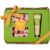 Accentra BLOSSOM - Set da bagno da donna, 2 pezzi, con crema per mani e unghie (30 ml) e guanti da giardino, fragranza Wildflower Meadow, set regalo per la festa della mamma, compleanno