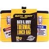 Accentra Set regalo BATH + BODY TOOLKIT per uomini in borsa termica, gel doccia 200 ml, 50 ml, peeling a mano e spugna a rete, set per la cura per uomo, festa del papà o compleanno