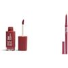 3INA MAKEUP - The Longwear Lipstick 254 + The Automatic Lip Pencil 254 - Rosa scuro nudo - Rosetto + Matita Labbra Lunga Durata Retrattile Waterproof - Vegan - Cruelty Free