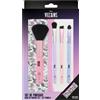DISNEY VILLAINS - Set di 4 Pennelli da Makeup con i Cattivi, Ursula, Malefica e Crudelia De Mon - Brush per Trucco con Trousse da Viaggio - Prodotto Ufficiale