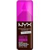 NYX Professional Makeup Fondotinta Soft Matte, Coprenza Modulabile, Tenuta Fino a 24H, Formula Arricchita con Acido Ialuronico, Guaranà e Vitamina C, Make Em Wonder Foundation, Espresso, 30 ml
