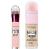 Maybelline New York, Kit con Correttore Multiuso Cancella Età, Tonalità: 05 Brightener + Fondotinta Illuminante Instant Perfector 4 in 1, Tonalità: 01 Light