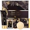 Accentra - Set regalo Donna LUXURY 5 pezzi - Set da bagno regalo con candela profumata, sapone, crema per le mani, burro corpo e bomba da bagno - Set benessere per donne e ragazze per il compleanno