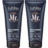 Euphidra - Mr. Doccia Shampoo Idratante per Lui, Detergente Rivitalizzante, per Eliminare le Impurità, Idratare la Pelle e i Capelli, Sensazione di Benessere Immediata, Tubo 200 ml (Confezione da 2)