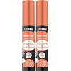 deBBY, lookatME MASCARA VOLUME & CURVATURA, Pigmenti Intensi con Effetto Ciglia Amplificate, Formula Senza Grumi con Fibre Volumizzanti, Scovolino in Fibra Incurvato (Confezione da 2)