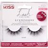 KISS Lash Couture LuXtensions Collection 1 paio di ciglia finte, velluto, ciglia finte leggere e flessibili, con fascia super sottile, include colla per ciglia