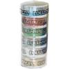 Eulenspiegel - 999103 - Glitter poliestere Classic-Edition, 6 x 6 g, glitter a pioggia, carnevale, Halloween, festa a tema
