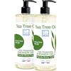 bleu & marine Bretania Gel Detergente Viso Acne, Corpo, Capelli con Tea Tree Olio Gel Doccia micosi unghie piede Shampoo Pidocchi bambini Sapone Anti Acne 2 X 200 ml