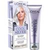 L'Oreal Paris L'Oréal Paris Trattamento per Capelli Grigi, Azione Anti-Giallo e Fortificante, Capelli Grigi Lucenti e Riflessi Argentati, Capelli 2X Più Forti, Cool Silver, Tonalità: Bianco Puro